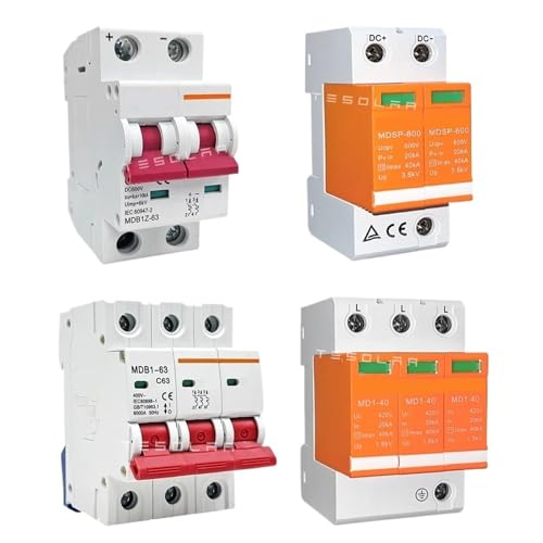 63A Leistungsschalter 3Pole 2 Pole Überlastschutz 3 Phase AC Wind Solar Batterie Luftstromschalter Überspannungsschutz Ableiter(DC Surge Protector,2) von QLRCCKVVT