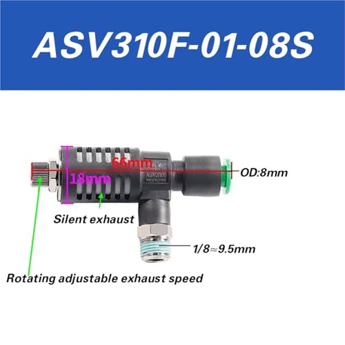 ASV310F-01-06S cylinder rapid exhaust silencing 410F-02-08 throttle valve 510F-03-10 air conditioning(ASV310F-01-08S) von QLRCCKVVT
