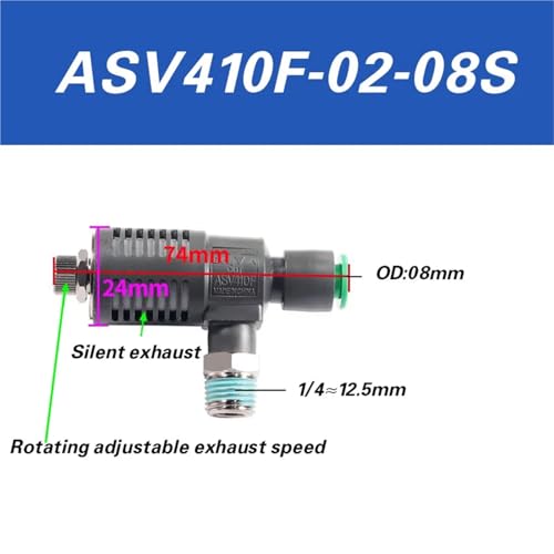 ASV310F-01-06S cylinder rapid exhaust silencing 410F-02-08 throttle valve 510F-03-10 air conditioning(ASV410F-02-08S) von QLRCCKVVT