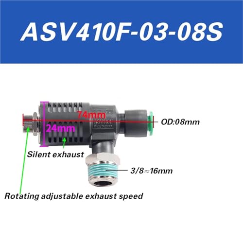 ASV310F-01-06S cylinder rapid exhaust silencing 410F-02-08 throttle valve 510F-03-10 air conditioning(ASV410F-03-08S) von QLRCCKVVT