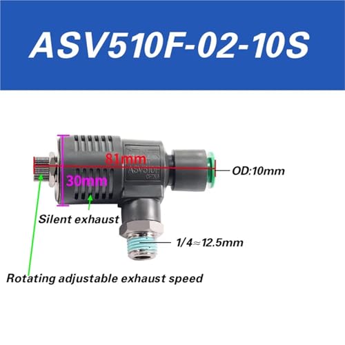 ASV310F-01-06S cylinder rapid exhaust silencing 410F-02-08 throttle valve 510F-03-10 air conditioning(ASV510F-02-10S) von QLRCCKVVT