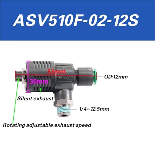 ASV310F-01-06S cylinder rapid exhaust silencing 410F-02-08 throttle valve 510F-03-10 air conditioning(ASV510F-02-12S) von QLRCCKVVT