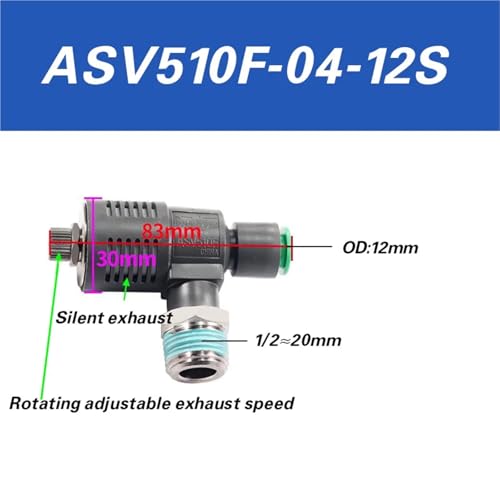 ASV310F-01-06S cylinder rapid exhaust silencing 410F-02-08 throttle valve 510F-03-10 air conditioning(ASV510F-04-12S) von QLRCCKVVT