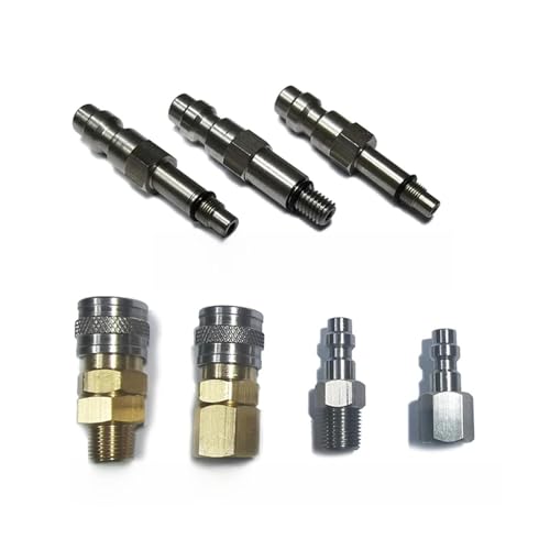 Air HPA Soft Magazine Taps Valve Adapter Adaptor Male Foster Quick Disconnect Coupler Marui KJW/WE KSC/KWA (US)(1pcs KJW-WE) von QLRCCKVVT