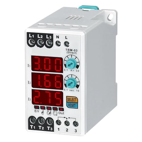 Automatic Reset) Digital Overload Asymmetry Relay Thermal Relay(Un 110VAC,TRM-400 (290-400A)) von QLRCCKVVT