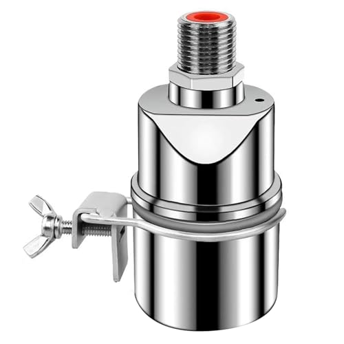 Automatic Water Level Control Valve 1/2 Inch Stainless Steel Float Ball Valve for Tank Swimming Pool Straight with Clip von QLRCCKVVT