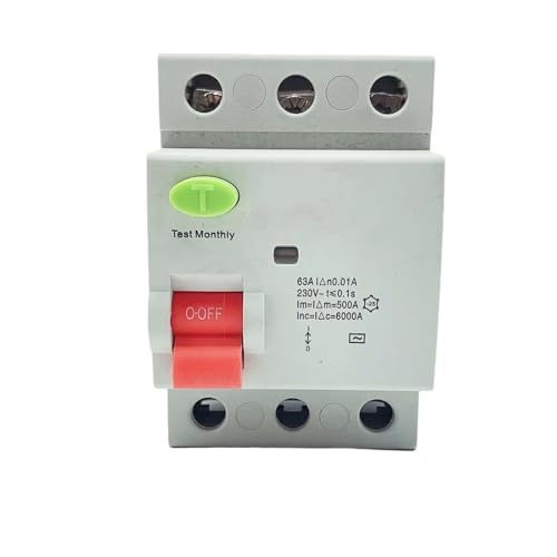 BA ACType RCCB Fehlerstromschutzschalter DC ELCB 3P 40Amp 30mA Typ B 10KA RCD For Solar-PV(3P40A100MA) von QLRCCKVVT