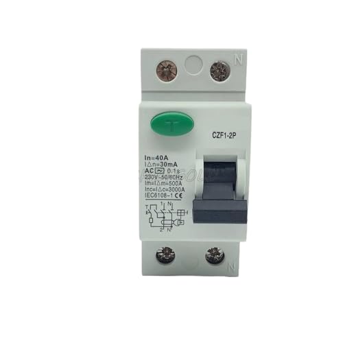 CZK6 RCCB10KA 1P + N 100A 16A 63A 10mA 30mA 100mA 6KA RCD63A Leistungsschalter Differentialschutzschalter(2P25A100MA) von QLRCCKVVT