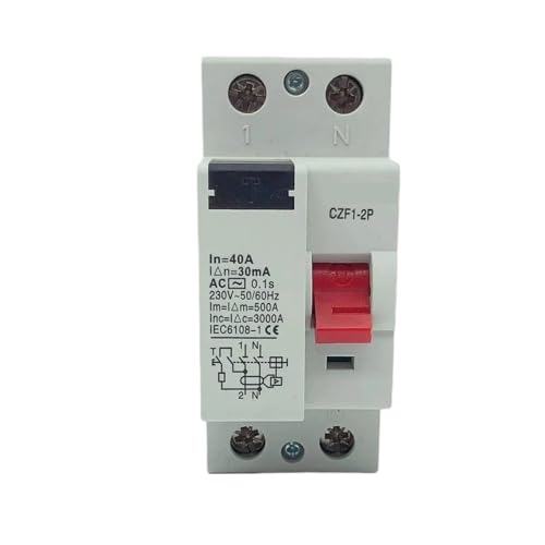 Din-Schienen-Fehlerstromschutzschalter DC FI-Schutzschalter RCD 4P 63A 30mA 300mA Typ B 10KA Typ A Typ AC(2P25A300MA) von QLRCCKVVT