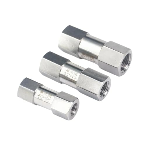 High Pressure 1/8" 1/4" 3/8" 1/2" 3/4" 1" BSP NPT Female 304 Stainless Steel One Way Check Valve Non-return In Line(1",NPT) von QLRCCKVVT
