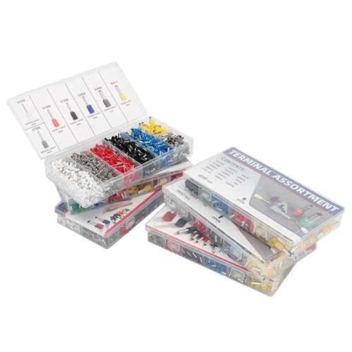 Isolierte Aderendhülsen Crimp Terminal Kabel Ende Draht Stecker E0508 ​​E7508 E1008 E1508 E2508 Elektrische Draht Terminal Eletrico(550pcs) von QLRCCKVVT