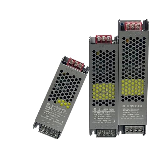 Lighting Transformer DC 12V/24V/36V/48V Adapter Ultra thin LED Strip switching power supply Driver Lamp 60W 100W 150W 200W 300W(48W_110-250V) von QLRCCKVVT