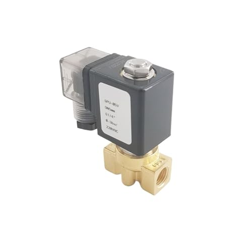 PU-05 Wiring type 2 way direct acting NC brass G1/4" bsp Dental machine steam solenoid valve FKM Seal orifice 5mm(AC 220V) von QLRCCKVVT