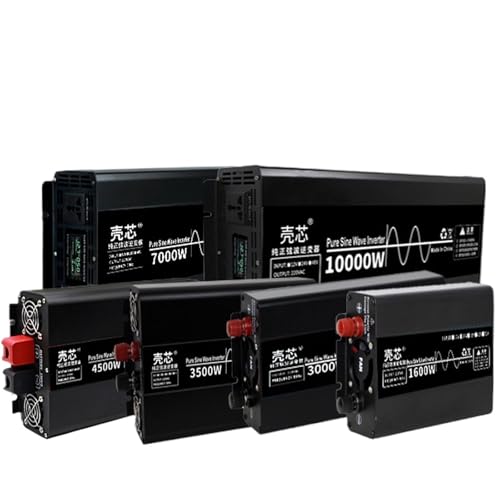 Pure Sine Wave Wechselrichter 1600 W 3000 W 10000 W Power DC 12 V 24 V 48 V zu AC 220 V 50/60 Hz Konverter Solar Car Wechselrichter mit LED Dis(12 V, 220 V, 60 Hz_10000 W) von QLRCCKVVT