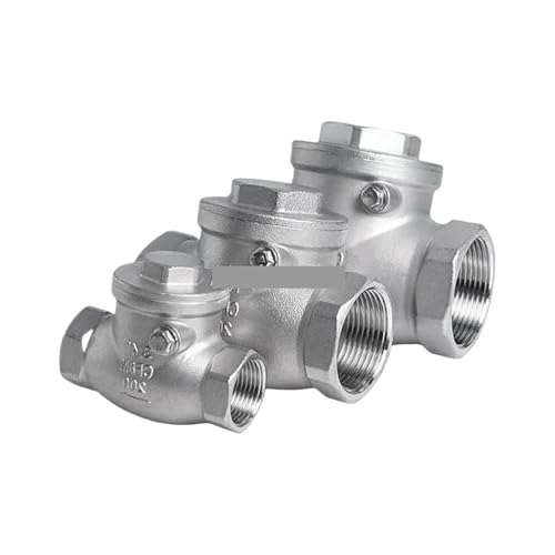 SS304/316 Stainless Steel BSP Thread Swing Check Non-Return Valve 1/4"-2" Horizontal Female Threads high Pressure Industrial(1",SS304) von QLRCCKVVT