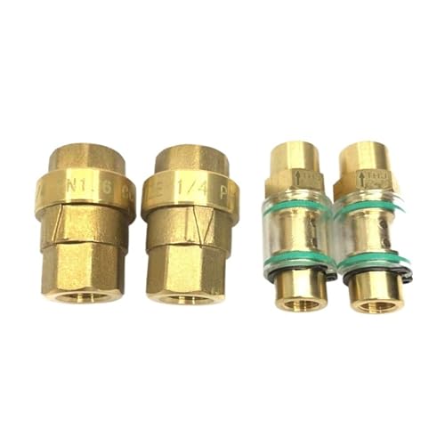 Screw air compressor oil return check valve 15bar hexagonal oil return pipe check valve 1/8 1/4 Orifice 2.0mm transparent visual(THF-7,Orifice 1.5mm) von QLRCCKVVT