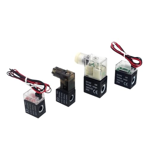 Valve solenoid coil 4V210-08 3V210-08 4V220-06/08 4V230C 2V025-06/08 3V1-06 type 24VDC 12V DC 220V AC 110V AC 220V(WHITE) von QLRCCKVVT