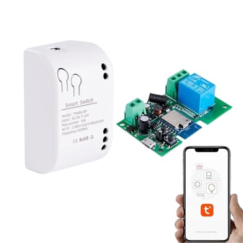 Wifi Smart Switch 1CH 7-32V Mini Wifi Licht Controller 433 RF Empfänger Tor Garage Öffner 10A Smart leben Tuya app 1 Gang Relais Wifi Smart Switch 1CH 7-32V Mini Wifi Licht Controller 433 RF Empfänger Tor Garage Öffner 10A Smart leben Tuya app 1 Gang Relais von QLRCCKVVT