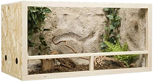 Terarium aus OSB Platten und Glas mit Seitenbelüftung ideal für Amphibien Reptilien oder Wirbellose 100x50x50 cm Terarium aus OSB Platten und Glas mit Seitenbelüftung ideal für Amphibien Reptilien oder Wirbellose 100x50x50 cm von QLS Handels
