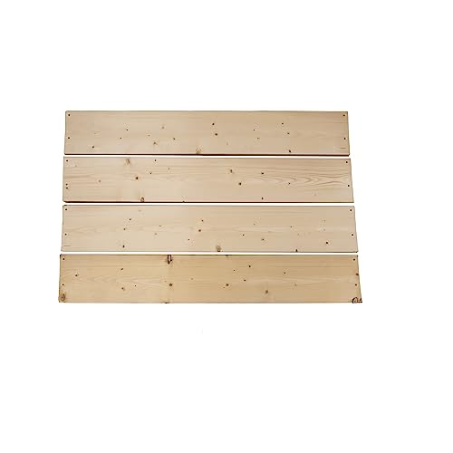 Banklatten Kiefer Holzbrett Holzlatten Gartenbank Outdoor Parkbank 120x20x3cm 4 Stück (Hell) von QLS