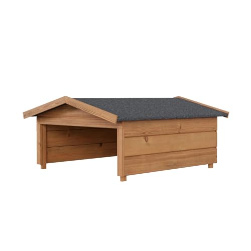 Mähroboter Garage Carport Überdachung Unterstand aus Holz für Rasenmäher Rasenroboter Automower 100x90x50 cm Witterungsbeständig von QLS