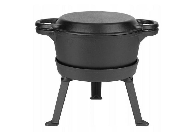 QLS Feuertopf aus Gusseisen Dutch Oven 10L 3in1 mit Deckel, Gusseisen, Pfanne & Grill, Natürlich & langlebig, Perfekt für Outdoor-Abenteuer QLS Feuertopf aus Gusseisen Dutch Oven 10L 3in1 mit Deckel, Gusseisen, Pfanne & Grill, Natürlich & langlebig, Perfekt für Outdoor-Abenteuer von QLS
