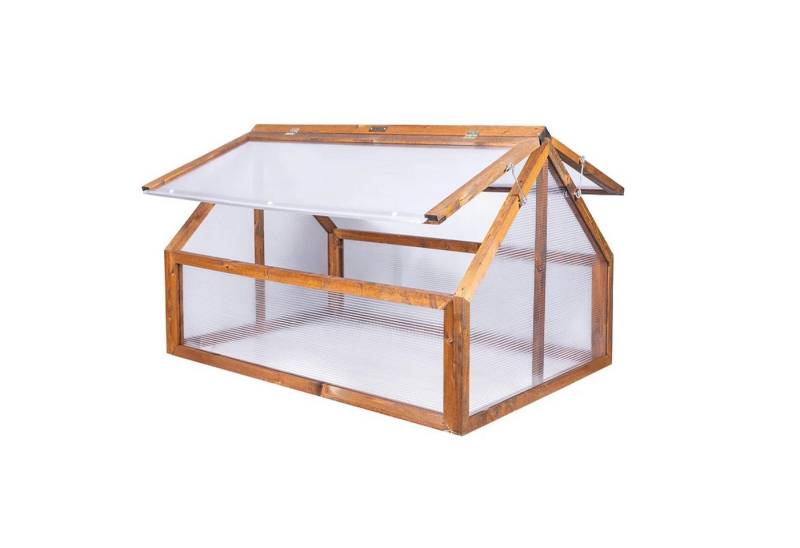 QLS Gewächshaus Mini Timber für Balkon 120x80 cm, aus Holz Frühbeet Balkon für Kräuter Tomaten QLS Gewächshaus Mini Timber für Balkon 120x80 cm, aus Holz Frühbeet Balkon für Kräuter Tomaten von QLS