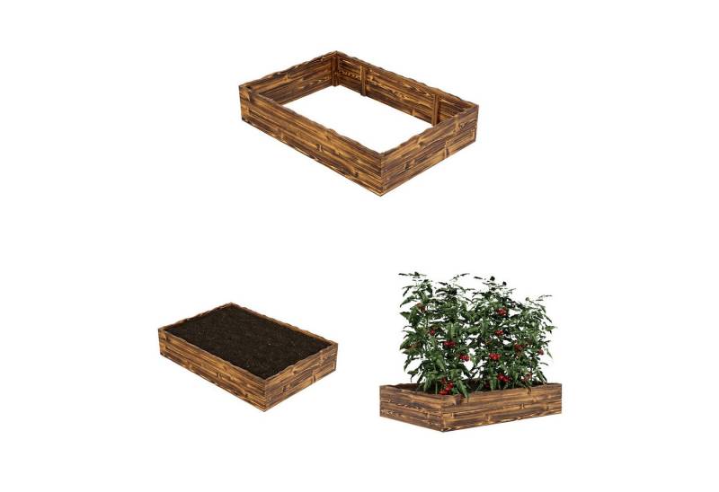QLS Hochbeet aus Kiefernholz Verschiedene Höhe Varianten, zum Bepflanzen von Gemüse Kräutern Garten 120x80 cm QLS Hochbeet aus Kiefernholz Verschiedene Höhe Varianten, zum Bepflanzen von Gemüse Kräutern Garten 120x80 cm von QLS
