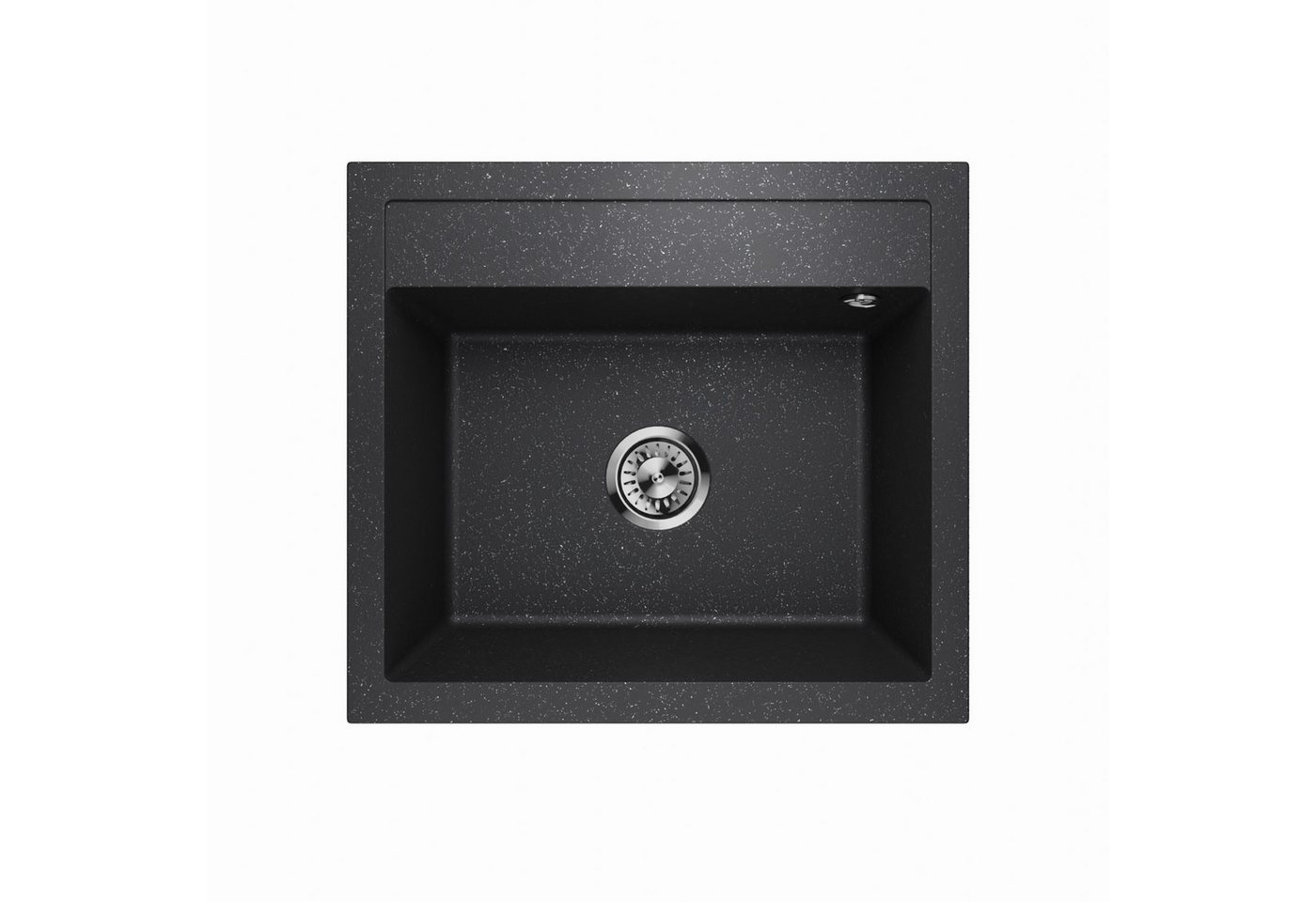 QLS Küchenspüle Decoro 0.0, Granit-Spülbecken, 56 x 50 cm Granitspüle Einzelbecken Küchenspüle Einbauspüle von QLS