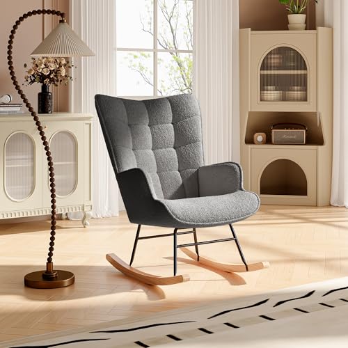 QLTXYHML Teddy Quadrat Rückenlehne, Entspannungssofa mit Holzfüßen, 75x69x92 cm, dunkelgrau, moderner Stil, geeignet für Wohnzimmer und Schlafzimmer QLTXYHML Teddy Quadrat Rückenlehne, Entspannungssofa mit Holzfüßen, 75x69x92 cm, dunkelgrau, moderner Stil, geeignet für Wohnzimmer und Schlafzimmer von QLTXYHML