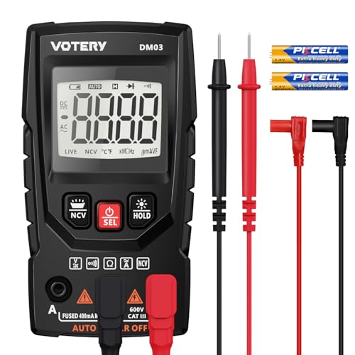 Digital Multimeter 4000 Count Batterietester Spannungsprüfer Durchgangsprüfer Ohm Volt Amperemeter AC/DC Spannung Strom Widerstand Digital Multimeter 4000 Count Batterietester Spannungsprüfer Durchgangsprüfer Ohm Volt Amperemeter AC/DC Spannung Strom Widerstand von QLUUE