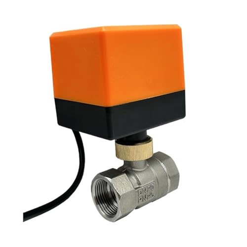 3/4 "Edelstahl-Kugelhahn 3-Draht 2 Steuerung 220 V 12 V 24 V Motorisierter Kugelhahn 2-Wege(24VDC_CR02) von QLYMDDSA