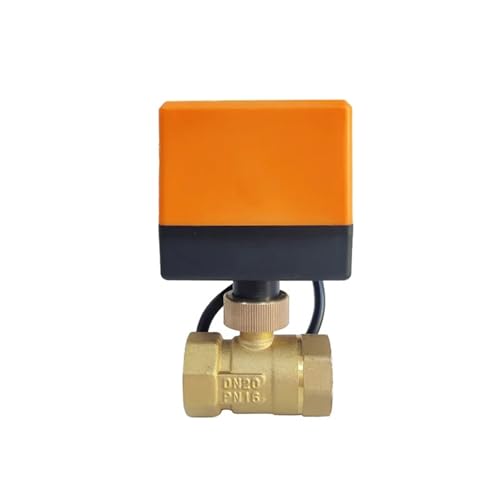 DN20 Kugelhahn mit Motor 3-Draht Messing Motorisierter Kugelhahn Antriebskran 220V 24V 12V Wasserventile(24VDC) von QLYMDDSA