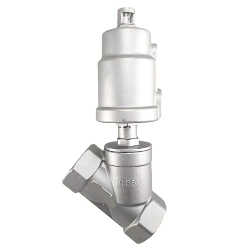 DN40 Edelstahl Pneumatische Antrieb Winkel Ventil Pneumatische Ventil 16bar for Dampf Gas Öl Normal Geschlossen(NC_DOUBLE ACTING) von QLYMDDSA
