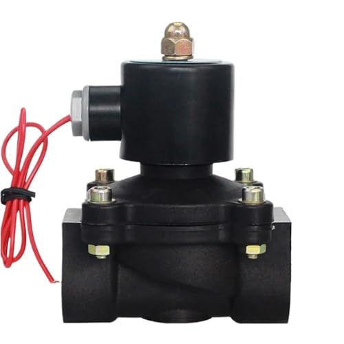 DN8-DN50 Kunststoff Motorisierte Magnetventil DN8 Normal Geschlossen AC220V DC24V DC12V for Wasser Öl Luft(DN50,AC220V) von QLYMDDSA