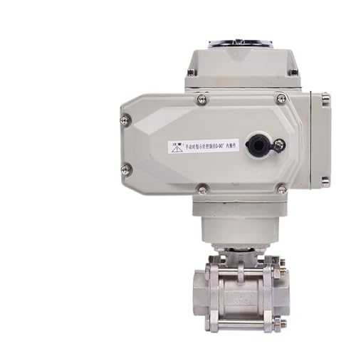 DN80 Dreiteiliger motorisierter Kugelhahn Edelstahl Innengewinde Q611F-16P Hochplattform-Kugelhahn AC220V DC24V(DC24V) von QLYMDDSA