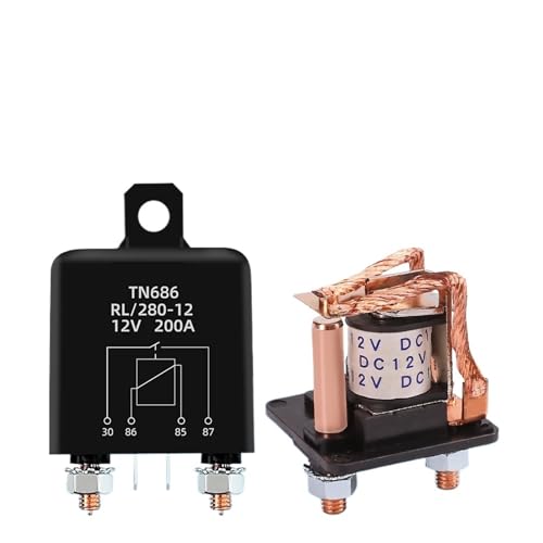 Hochstromrelais Startrelais 200A 120A 100A 12V 24V Power Automotive Starkstrom-Startrelais(100A,24V) von QLYMDDSA