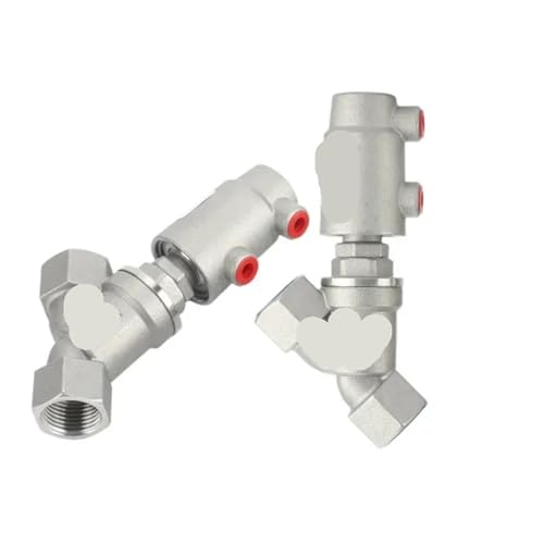 QLYMDDSA 1 stücke Vertikal Horizontal DN10 DN15 3/8 "1/2" BSPT Weibliche Pneumatische Luft Y Form Füllung Maschine Winkel Ventil 304 Edelstahl(Type-A DN15 90C) von QLYMDDSA