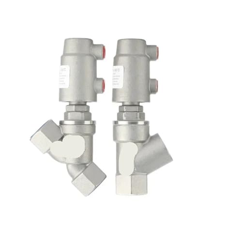 QLYMDDSA 1 stücke Vertikal Horizontal DN10 DN15 3/8 "1/2" BSPT Weibliche Pneumatische Luft Y Form Füllung Maschine Winkel Ventil 304 Edelstahl(Type-B DN15 135C) von QLYMDDSA