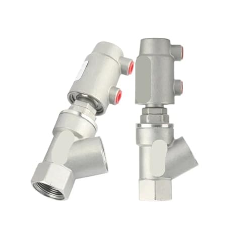 QLYMDDSA 1 stücke Vertikal Horizontal DN10 DN15 3/8 "1/2" BSPT Weibliche Pneumatische Luft Y Form Füllung Maschine Winkel Ventil 304 Edelstahl(Type-B DN15 90C) von QLYMDDSA