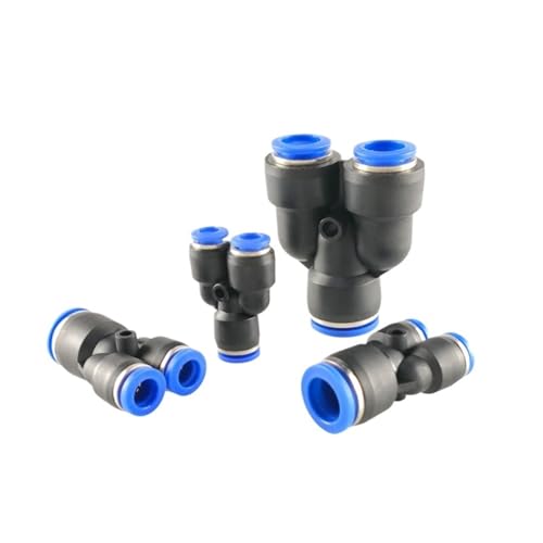 QLYMDDSA 100 stücke 50 stücke/Pack viele PY Pneumatische Armaturen Air Fitting Y Typ 3-Weg for 4mm 6mm 8mm 10mm 12mm Rohr Quick Push In Anschlüsse(PY-8mm) von QLYMDDSA