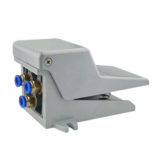 QLYMDDSA 4F210-08 2 Position 5 Way Momentary Air Tool Fuß Pneumatische Pedal Ventil Switch4F210-08L Lock Pedal Ventil(with 10mm Fittings,4F210-08 L) von QLYMDDSA