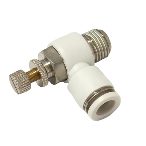 QLYMDDSA 5 STÜCKE Weiß Einstellbare Schnellkupplung SL4-M5 SL6-01 8-02 03 Durchflussregelventil Schnelle Pneumatische Armaturen(SL6-01) von QLYMDDSA