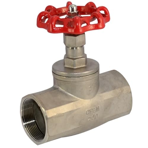 1 STÜCK 1/2 "3/4" 1 "BSPT Innengewinde Edelstahl-Kugelventil SS304 Verdicktes gerades Durchgangs-Amerikanisches Absperrventil(2") von QLYUEUI
