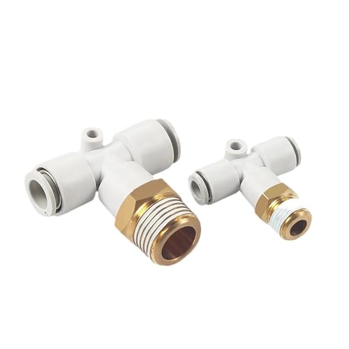 1 STÜCKE Pneumatische Armaturen Außengewinde T-förmigen T-stück KQ2T04 06 08 10-M5 M6 01S 02S 03S 04S(KQ2T06-01S) von QLYUEUI