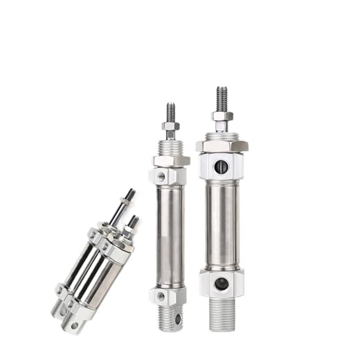 1 eingebauter Magnet Mini-Luftzylinder 32MM Bohrung 25-100-500mm Hub Doppeltwirkender Mini-Rundzylinder MA32X100S-CA-U-CM(MA32X75S,-U Flat-end type) von QLYUEUI