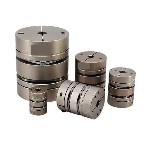 1 stück D40L50 6-19 Aluminium flexible koppler hohe doppel dual membran kupplung mit elastischen stecker(6mm to 15mm) von QLYUEUI