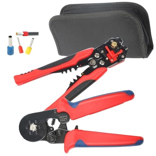 1 stück HSC8 6-4/6-6 Crimpzange Kit HS-D4 Rot Abisolieren Zange 1065 teile/schachtel Rohr Terminal Anzug(HS-D4 Red) von QLYUEUI