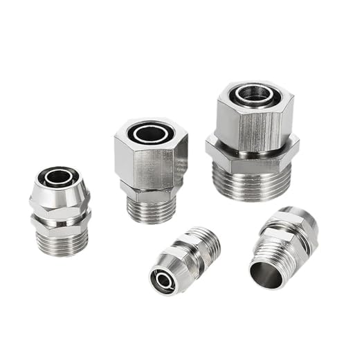 1 stück KPC Pneumatische Fitting vernickelt kupfer Gewinde NPT 4mm 6mm 8mm Schnellkupplung Schlaucharmaturen Rohrverbinder(OD 8MM,NPT 1-4) von QLYUEUI