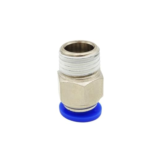 1 stück Luftrohrverschraubung M5 1/8 1/4 3/8 1/2 Außengewinde Steckverbindung Luft-Gas-Anschluss Schnellverschraubungen Pneumatischer Push-Schlauch(PC 8 8mm,02 R Thread 1-4) von QLYUEUI